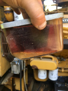 Image of contaminated diesel fuel