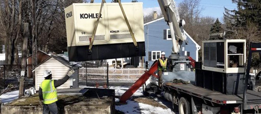 Generator Install at Water Pump Station